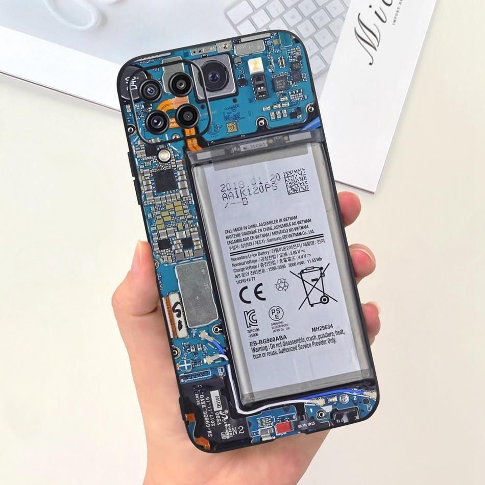 Для Samsung Galaxy M22 F22 Чехол Samsung M22 F22 4G SM-M225F E225F Модный Дизайн Луны Мягкий Силикон Защитная Крышка Чехлы для Телефона