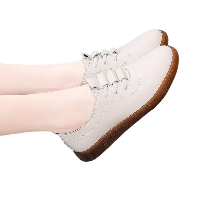 Fashion 2025 New Women's Shoes Soft Sole Womens Vulcanized Shoes Hollow Outdoor Casual Shoes PU Leather Lightweight Zapatillas De Mujer