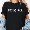 Футболка MGK Fix Ur Face Футболки MGK 2026 Новые футболки Женские Мужские Хип-хоп Топы Хлопковые футболки