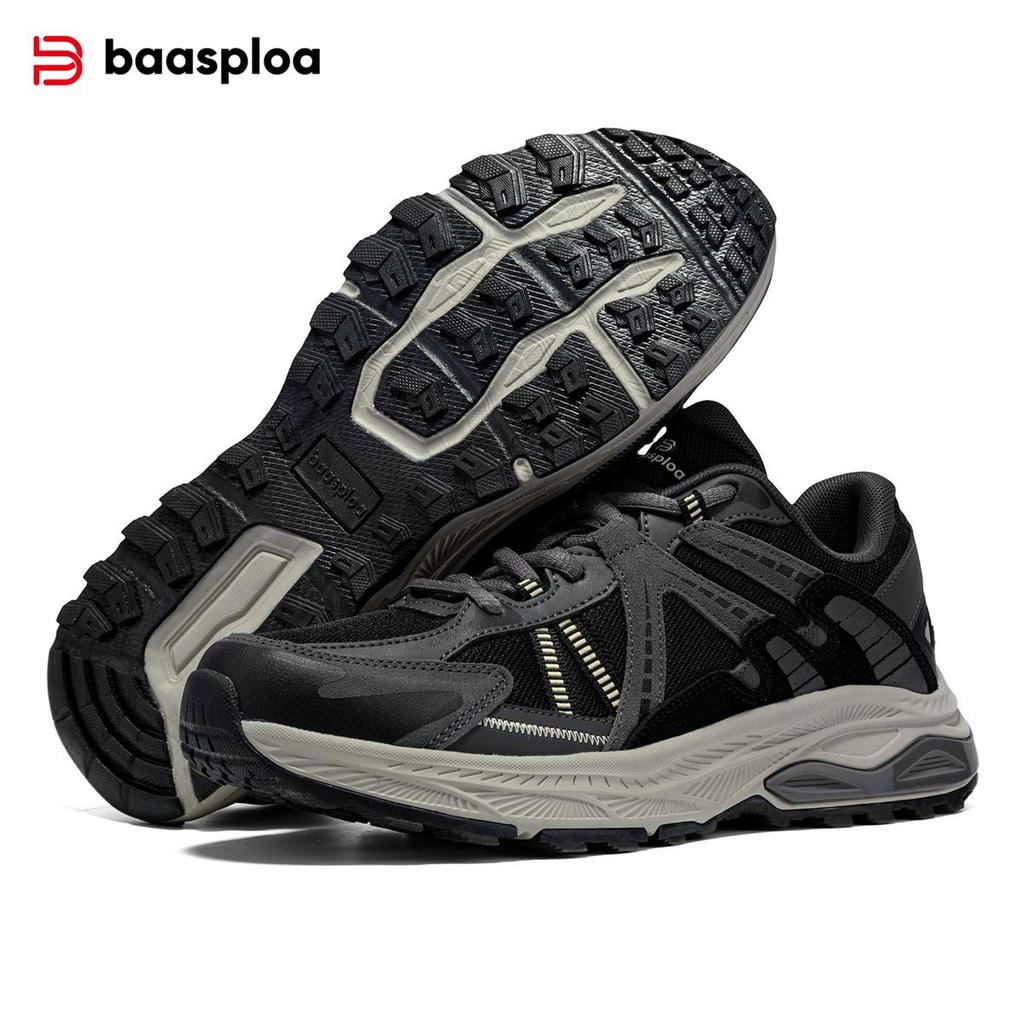 BAASPLOA Мужские кроссовки для бега, сетчатые, дышащие, мужские кроссовки для бега на открытом воздухе, нескользящие, ретро, мужские модные кроссовки для бега на открытом воздухе