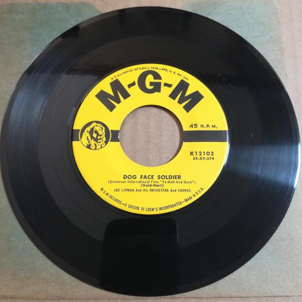 Пластинка 7 дюймов JOE LIPMAN HIS ORCHESTRA Солдат с собачьим лицом K12102 MGM Records 1956 США Джаз Б/у