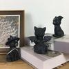 Хэллоуин Украшения Магические Коты Изделия из Смолы Скульптуры Оконные Настольные Украшения Сад на Газоне Садовые Украшения Праздничный Подарок