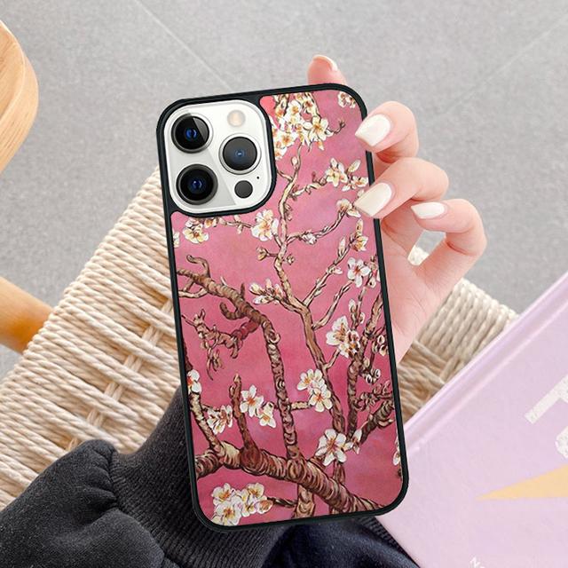 Чехол для телефона 'Цветущий миндаль' Для Apple Pro Max Plus Чехол Для iPhone 17 Air 13 12 14 15 16 Чехол