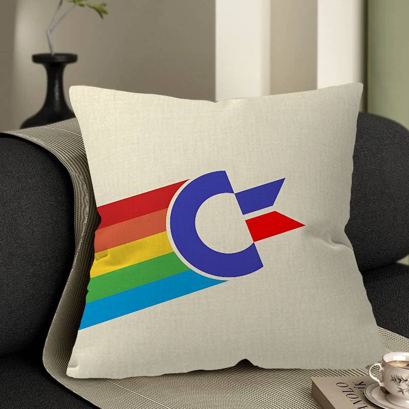 C-Commodore 64 Computer Personalized Pillow Cover Kids Bedroom Wild Party Decor Pillowcase Kid Birthday Shower Gift