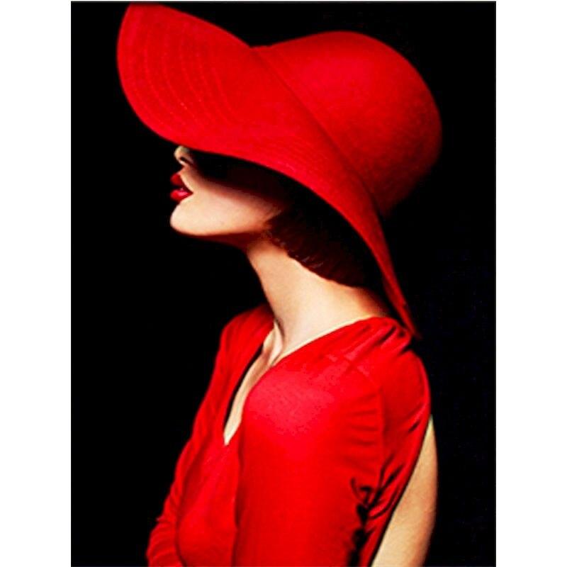 5d Полная Алмазная Картина Сексуальная Леди Мозаика Алмазная Вышивка Черный И Красный Аварийная Картина Настенные Картины