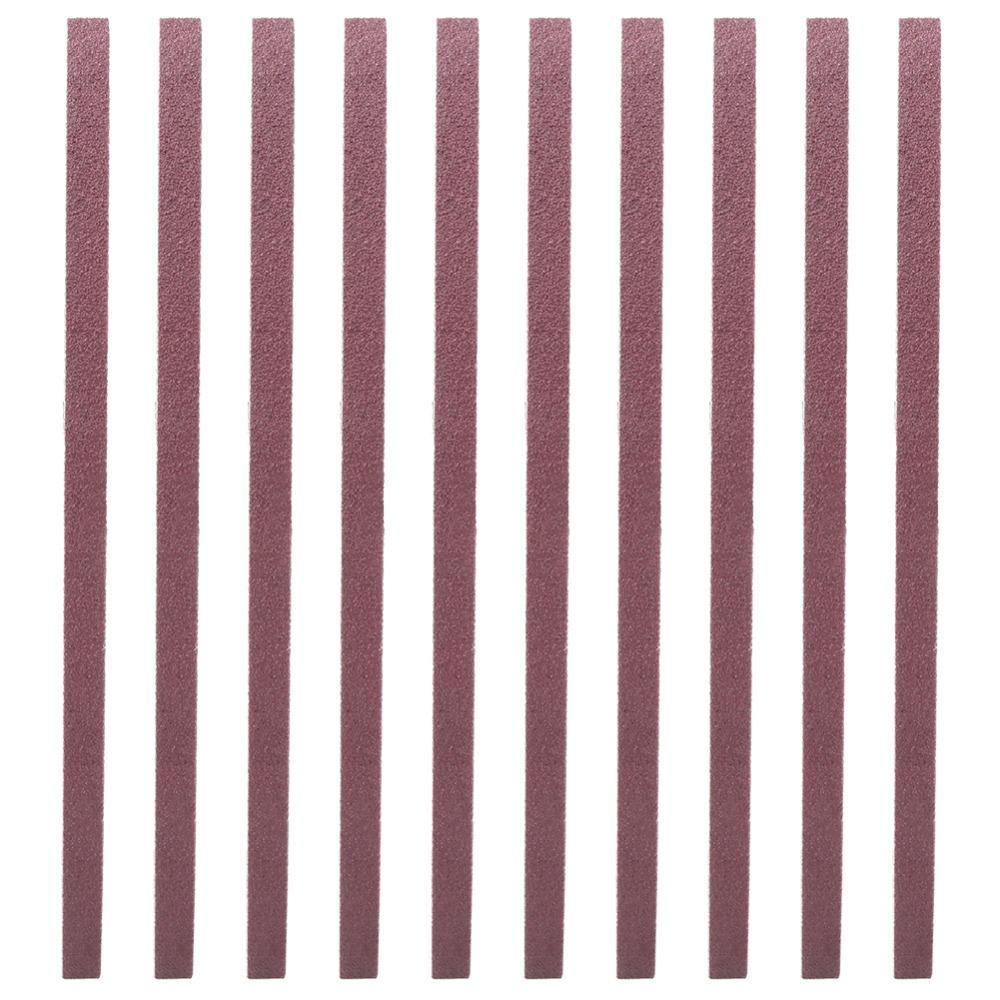 10pcs 533 x 9mm Aluminium Oxide Sandpaper Aluminum Oxide Belt Sander Strap Woodworking