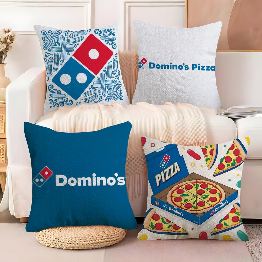 Подушка-чехол D-Domino'S Pizza Мягкая плюшевая ткань Двусторонний принт Чехол на диванную подушку Для всех сезонов Домашний декор Подарок