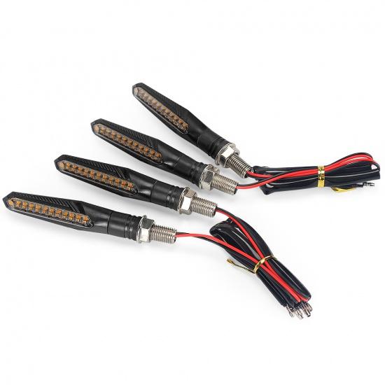 Универсальные мигающие указатели поворота, светодиодный светильник для мотоцикла, плавный мигающий свет, встроенное реле, индикаторы, мигающий руль для мотоцикла