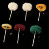 6Pcs/Set Buffing Pad Wheel For Rotary Drill Bit with Stainless Steel Handle Polishers Tool