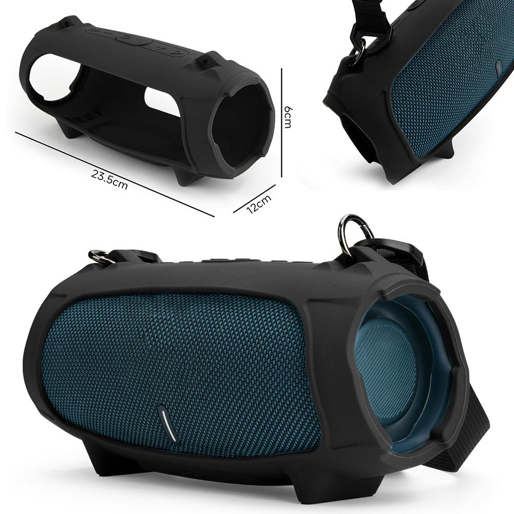 Чехол для Bluetooth-совместимой колонки с ремешком Силиконовый дорожный чехол Защита от падений для беспроводной колонки JBL Charge 5