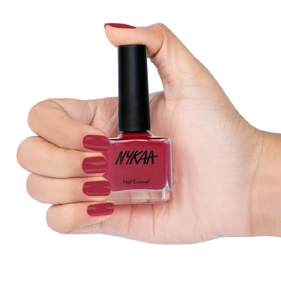 Лак для ногтей Nykaa Floral Carnival - Rouge Rose (Оттенок №137) (9 мл)