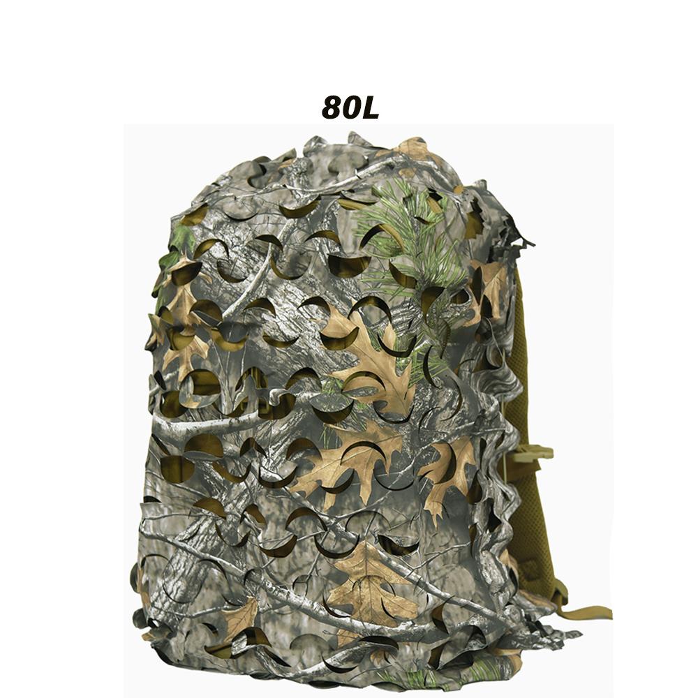 3D камуфляжный сетчатый чехол для рюкзака 60L 80L, камуфляжный чехол для охотничьего рюкзака с лазерной резкой, пейнтбольный десантник, охотничьи аксессуары