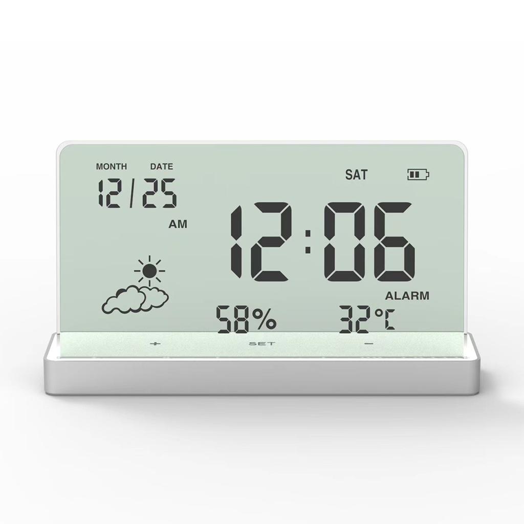 Прозрачный будильник Ins Style Электронные часы Цифровой будильник Орнамент Простые современные часы в стиле