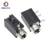 PJ-316 3.5mm Female Jack 3 Pin Connectors Audio Headphone Mono 3.5 mm Socket Terminals PCB Mount Connector Black PJ316