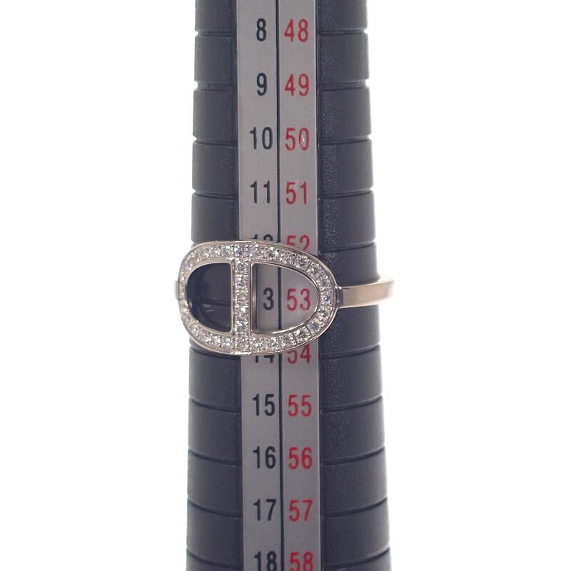 HERMES  H122605B #13(JP Size)  Ring K18WG K18 White Gold Women