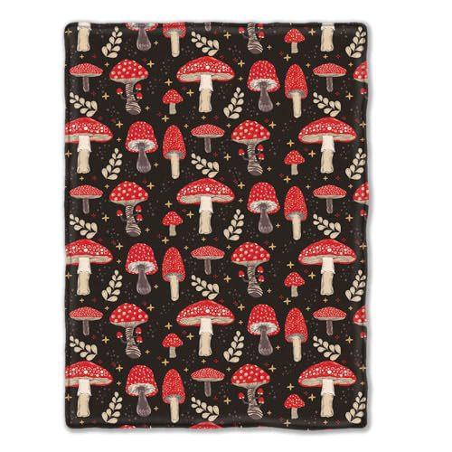 Cartoon Mushroom Blanket Sofa Bedroom Flannel Blanket Portable Lunch Break Blanket