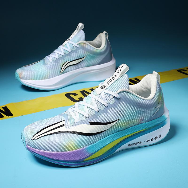 2025 новые летние профессиональные карбоновые кроссовки для бега с амортизацией, дышащие мужские спортивные кроссовки из сетки