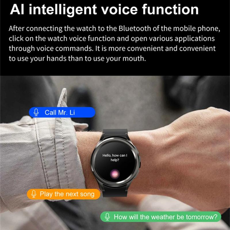 2025 New Watch 6 Classic Smartwatch Men's GPS Sports Fitness Women's Health Waterproof Bluetooth Call Smart Watch for Android IOS