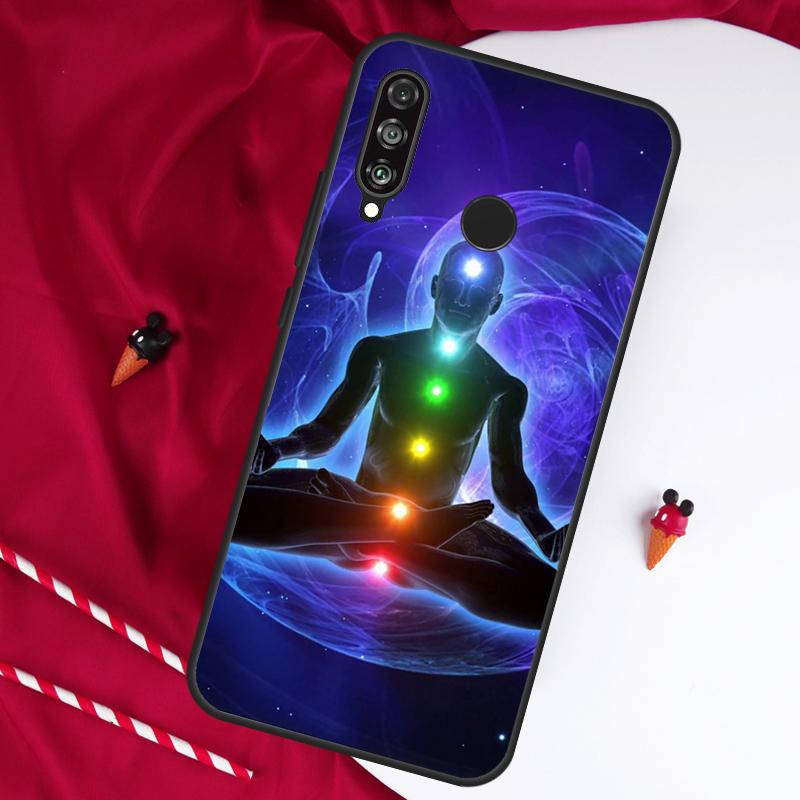 The Mandala Chakra Insist Yoga For Huawei Nova 7i 8i 11i 12i 12s 10 9 SE Y90 Y60 Y70 Y72 Y61 Y91 P60 Pro P30 P40 Lite Case