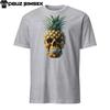 Unisex Short Sleeve T-Shirt: Skull-Pineapple Fusion Graphic Summer Tee Design