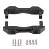 2Pcs RC Bumper Bracket 110 LCG Black Aluminium Alloy Wear Resistant RC Bumper Mount Bracket for