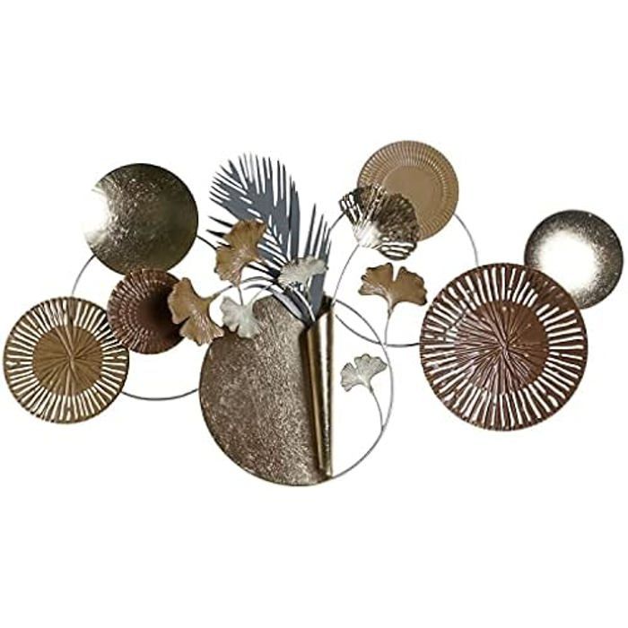 Figurine Décorative - DKD HOME DECOR - Estándar - Gris Et Doré - 90 X 8,3 X 49 Cm - Intérieur