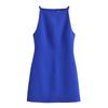 Kaslead New Arrival Women's Clothing Fashion Style Fashion Slim-Fitting Simple Straight Collar Sleeveless Dress 9479049