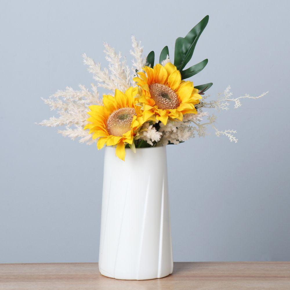 Современная ваза для цветов, украшение для дома, цветочная композиция, гостиная, пластиковый скандинавский стиль, имитация керамического цветочного горшка
