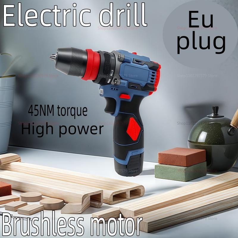 16.8V 2в1 Литиевая Бесщеточная Электрическая Дрель и Шуруповерт Многофункциональный Электроинструмент для Дома Мебели Установки Бытовой Техники Ремонта