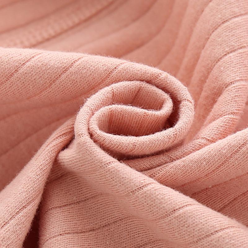 Однотонный комплект нижнего белья для малышей, осенне-зимний хлопковый комплект для новорожденных, одежда для мальчиков и девочек, мягкие хлопковые детские пижамы, домашний комплект