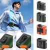 Strong Wind Waist Clip Fan Wireless Waist Hanging Fan Multi-functional Neck Fan  Hiking