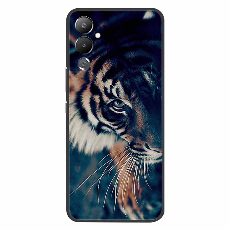 For Tecno Pova 4 Case Pova4 TPU Wolf Cat Marble Silicone Bumper Cover for Tecno Pova 4 Phone Case 6.82 inch 2022 Soft Cover