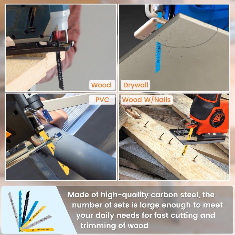Wood High Zinc Zinc Alloy Steel Metal Cutting Jig Saw Blade Jigsaw Blades Saw Blades Wood Assorted Blade