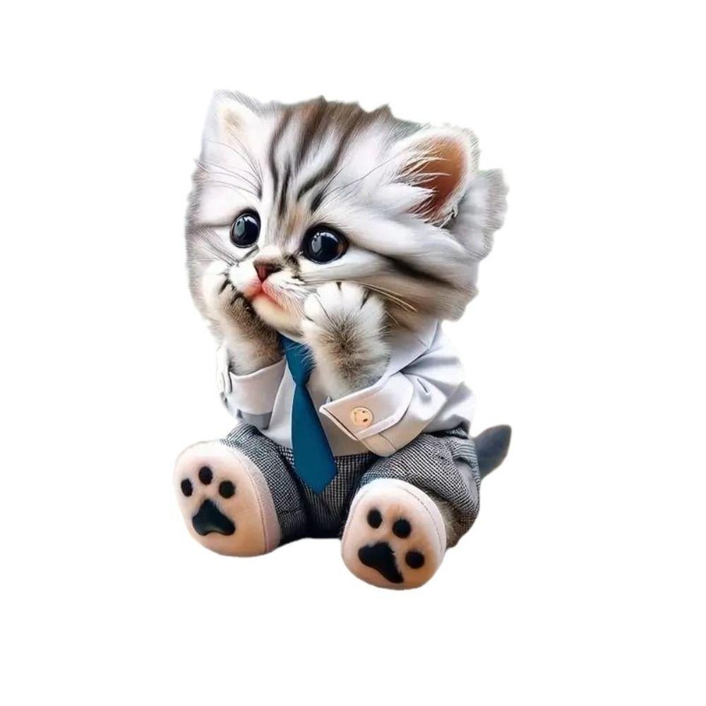 Подвеска для сумки Кот Брелок для ключей от машины Кольцо для ключей от машины Украшение для машины Модная акриловая подвеска Салон автомобиля