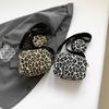 Style Fashionable Soft Sided Leopard Print Single Shoulder Crossbody Small Square Bag Casual Strolling Street Bag