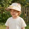 Cartoon Children Fan Hat Breathable Cooling Sunshade Hat Fashion Sunscreen Empty Top Hat  Camping