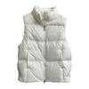 Женский пуховый жилет повседневный без рукавов со стойкой воротником пуховик зимний теплый на молнии верхняя одежда с карманами