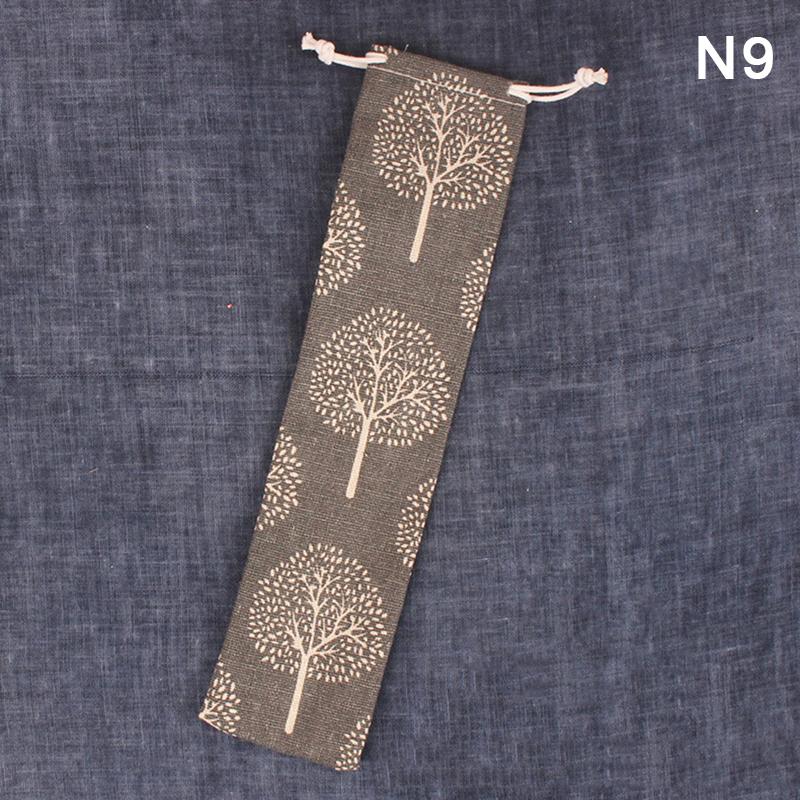 1 шт. многоразовый соломенный мешочек для металлических соломенных столовых приборов, красочный дорожный походный палочки для еды ложка вилка нож сумка для хранения контейнер