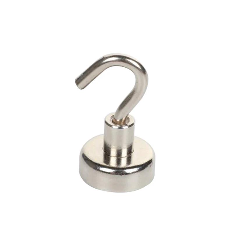 1-8 шт. прочный неодимовый магнитный крючок, удерживающий до 12 кг 5 фунтов, диаметр 20 мм, магниты, быстрый крючок для дома, кухни, рабочего места и т. д.