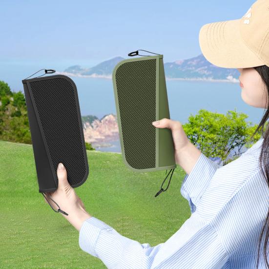 Портативный складной стул Застежка-молния Сверхлегкий складной стул Компактный дизайн Кемпинг Путешествия Рыбалка Пеший туризм