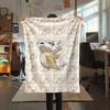 1 шт. Фланелевое одеяло с принтом Cubone, Высококачественное, Удобное для всех сезонов, Декор для дома, Тепло и уют, Идеально для рождественских подарков