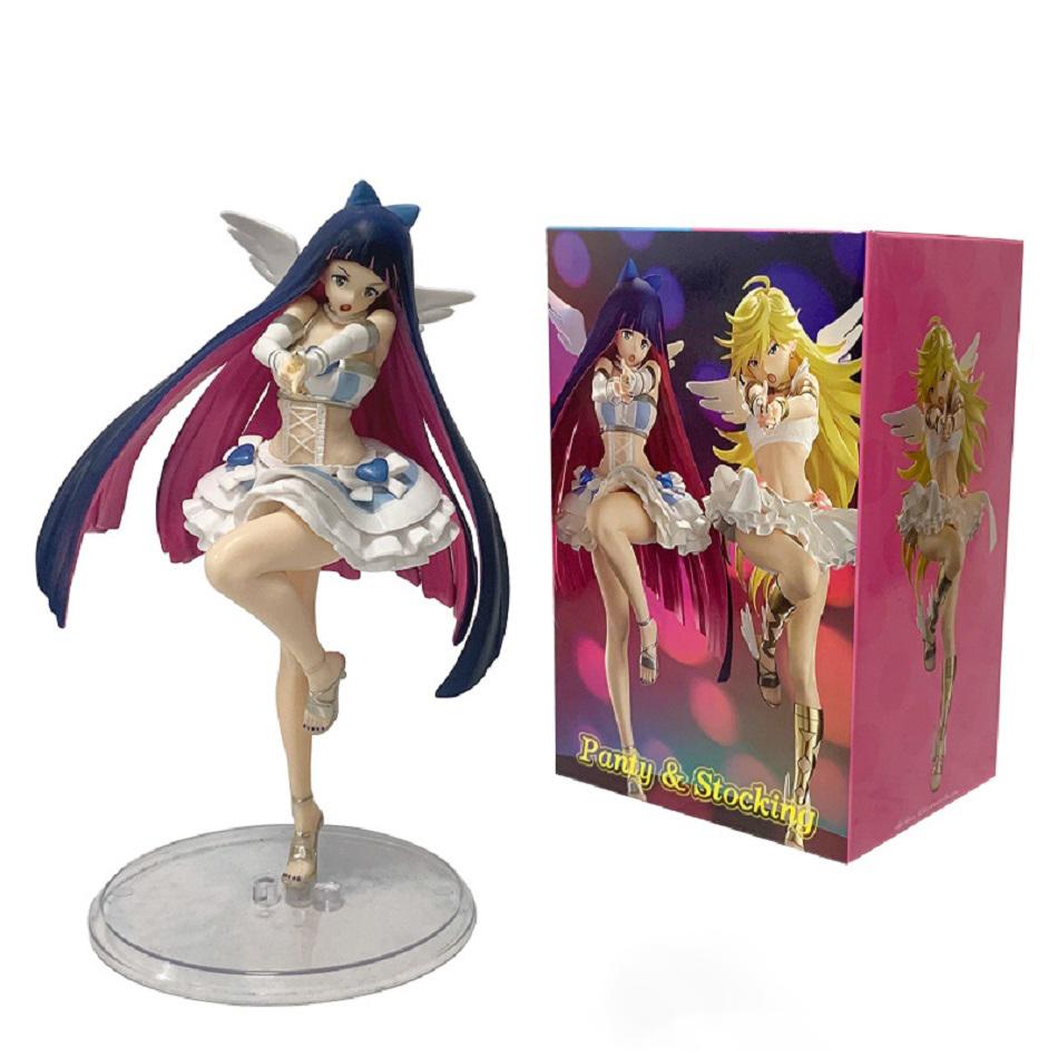 20cm Panty Stocking with Garterbelt Anime Figure Panty·Anarchy Action Figure Cute Stocking·Anarchy Figurine PVC Collection Toy