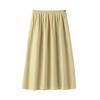 MUJI Women's Hemp Cotton Easy Long Skirt, BE1VBA5S, Yellow, Size M
