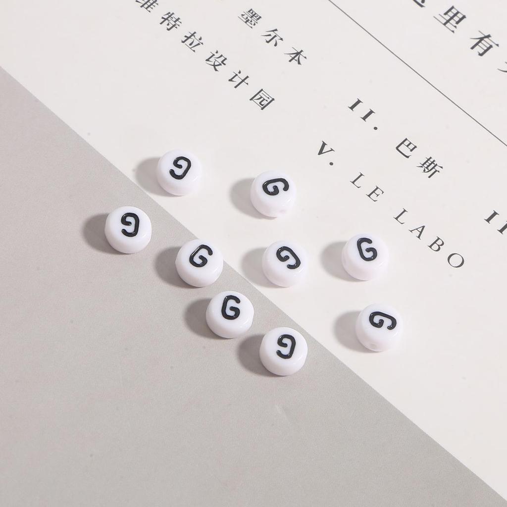 100 шт. бусины с буквами, круглые бусины с буквами алфавита, акриловые бусины, сделай сам, изготовление ювелирных изделий, браслет, ожерелье, аксессуары