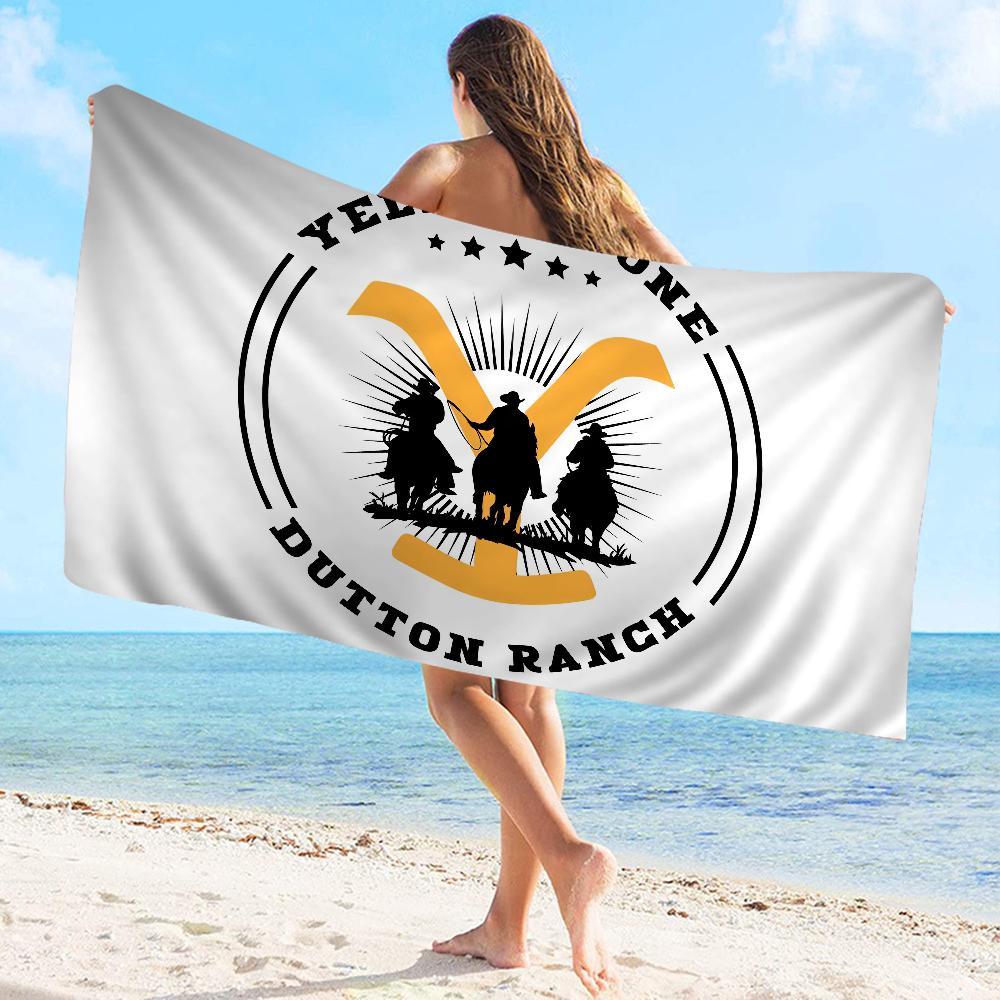Yellowstone Dutton Towel Microfiber Beach Towel Absorbent Quick dry Soft Yoga Swimming Resort Mountain Climbing Towel