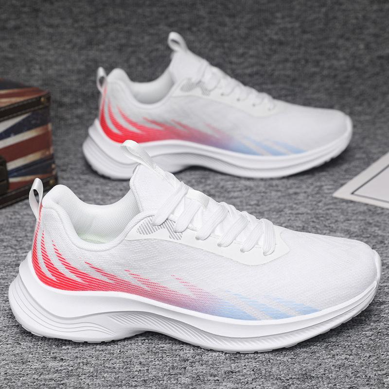 Летние новые повседневные сетчатые спортивные кроссовки мужские и женские одинаковые универсальные кроссовки из мушиного плетения спортивная обувь на мягкой подошве