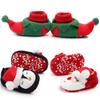 Cute Kids Baby Girls Boys Toddler Christmas Shoes Winter Soft Slippers Santa Claus