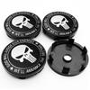 4pcs 56mm 60mm Car Skull Emblem Wheel Center Hub Caps Logo Sticker Tire Rim Covers Skeleton Badge Decal Accessories