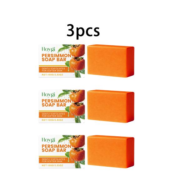 Hoygi persimmon moisturizing Bath Soap Gentle Cleansing Moisturizing Moisturizing Moisturizing Daily Bath Cleaning Supplies 100g