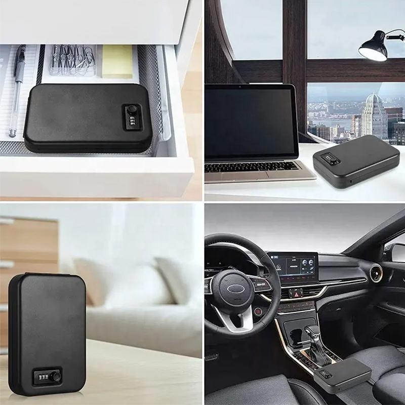 Портативный автомобильный домашний сейф для хранения ювелирных изделий, ювелирных изделий, кассы, парольного сейфа